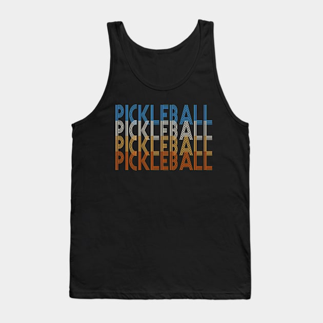 Classic Retro Style Pickleball Tank Top by pho702